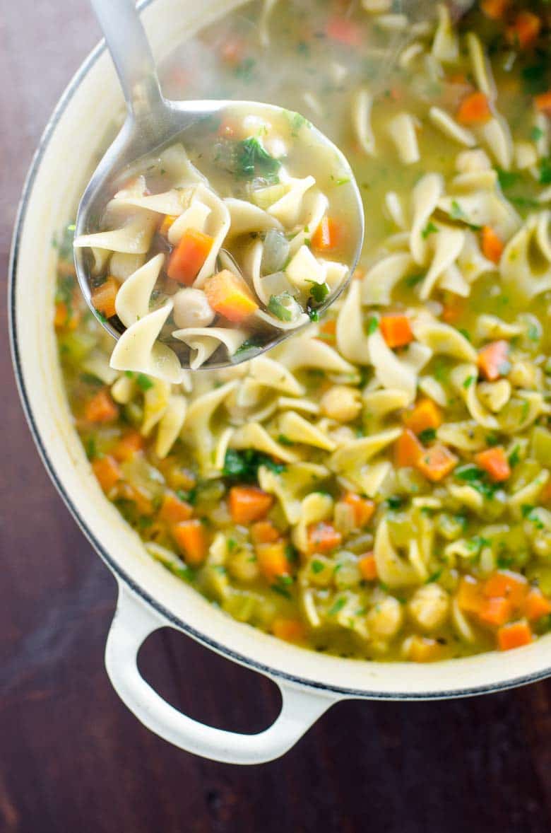 Chickpea Noodle Soup: Vegan Comfort Food