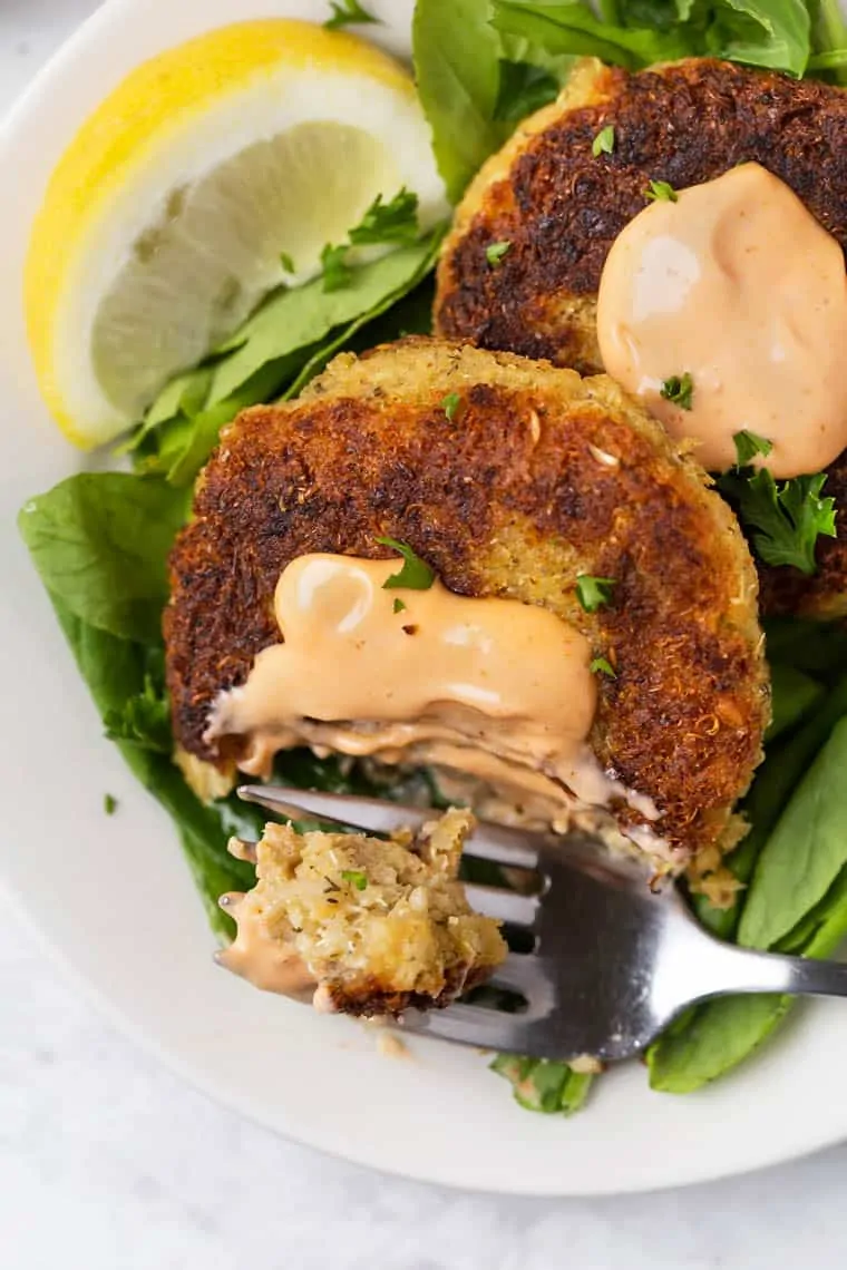 Vegan Quinoa Crab Cakes