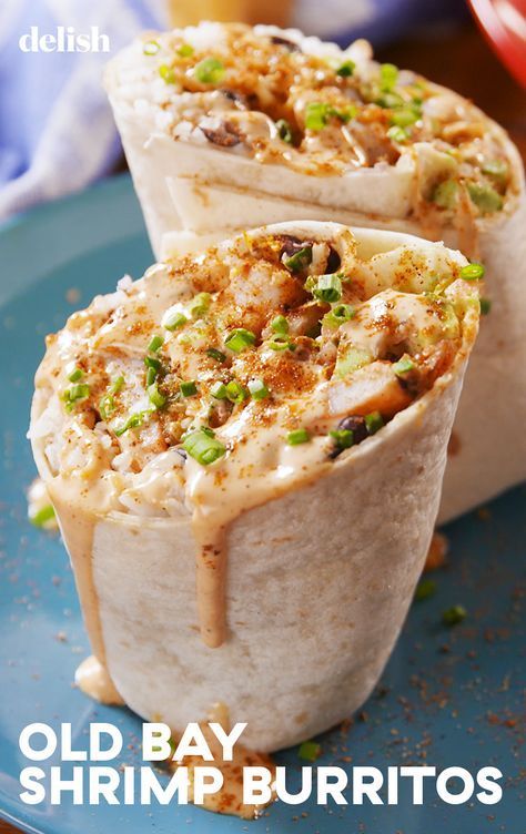 Old Bay Shrimp Burritos