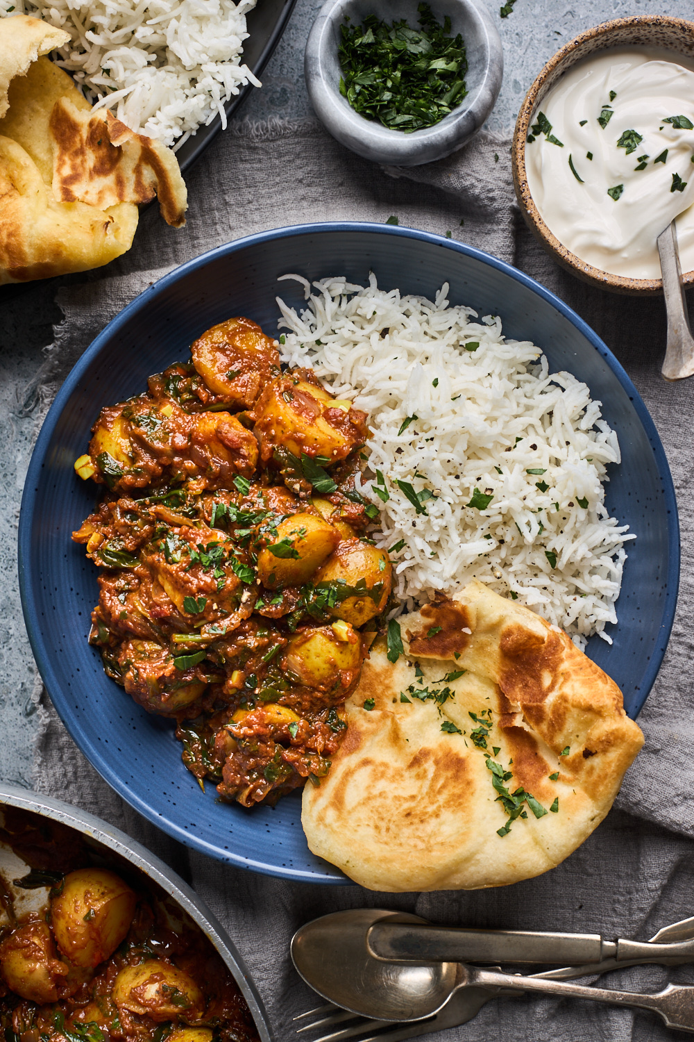 Easy Saag Aloo (Spinach and Potato Curry)