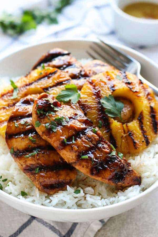 HAWAIIAN CHICKEN WITH COCONUT RICE