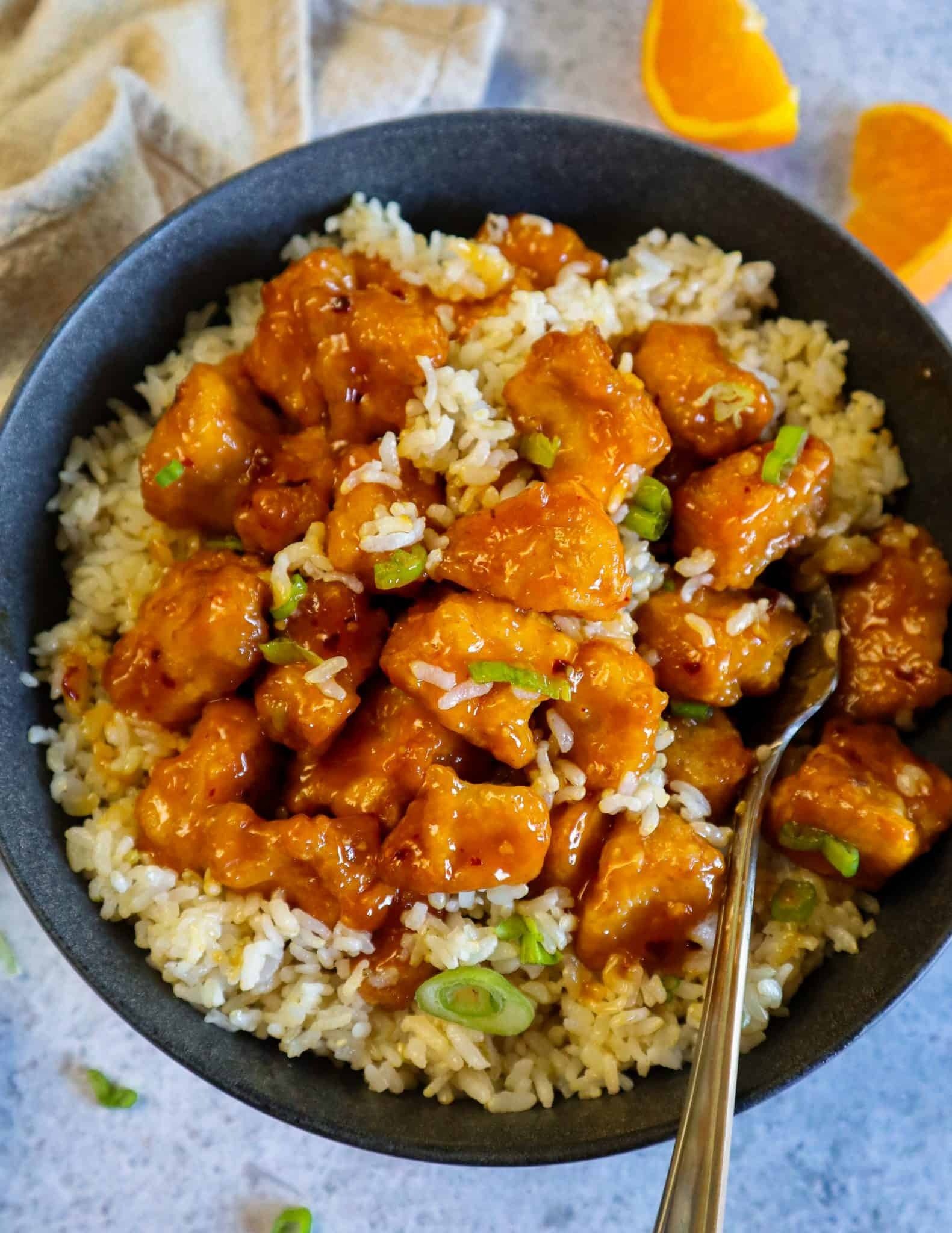 Vegan Orange Chicken (Tofu)