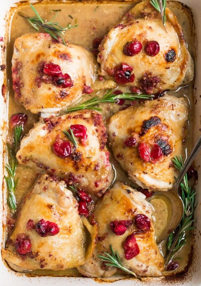 Cranberry Rosemary One Pan Chicken