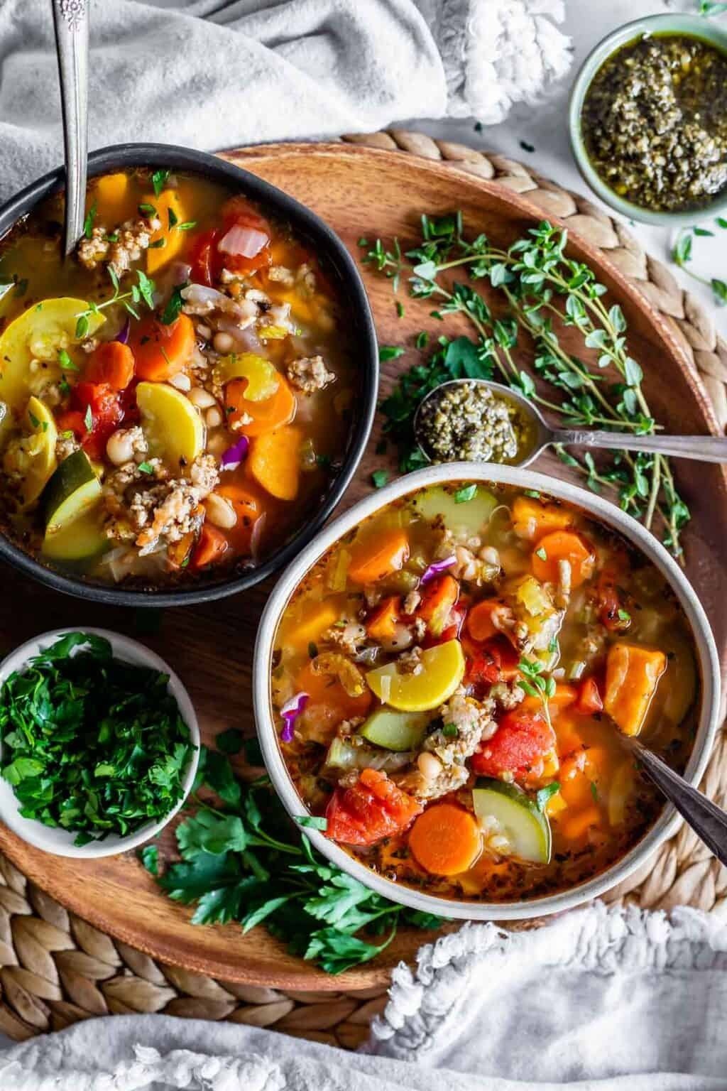 Weight Loss Soup (Turkey Vegetable Soup) from The Food Charlatan
