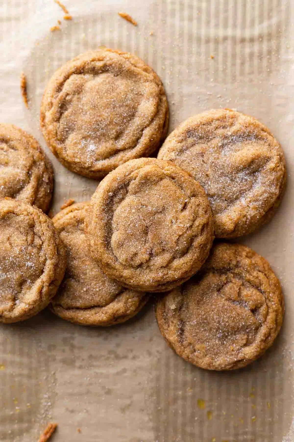 Chewy Pumpkin Snickerdoodle Cookies