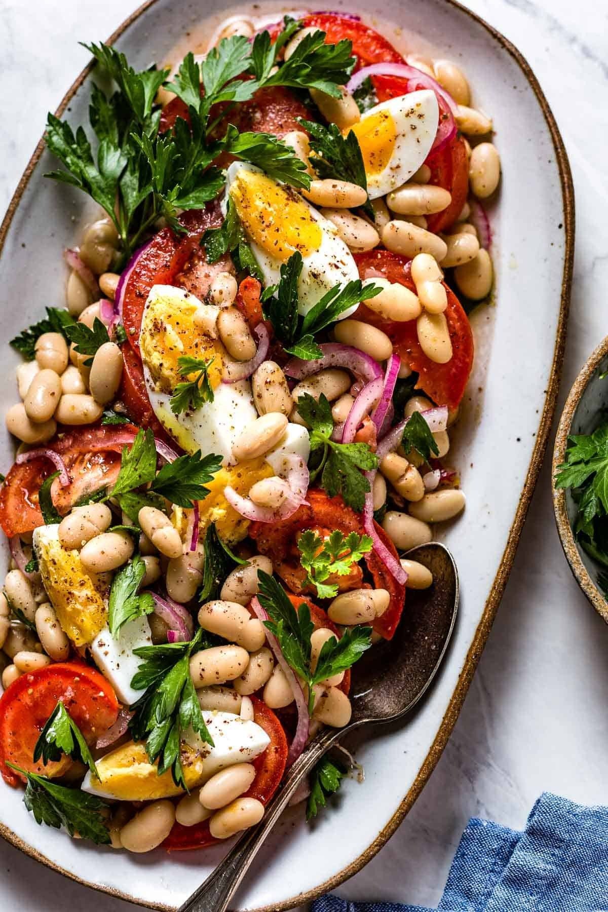 Piyaz – Turkish White Bean Salad Recipe