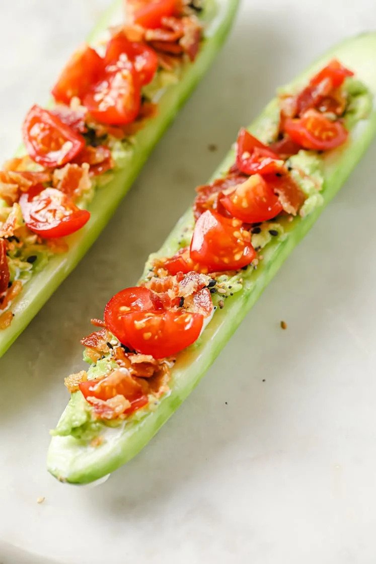 5 Low-Carb Cucumber Boats