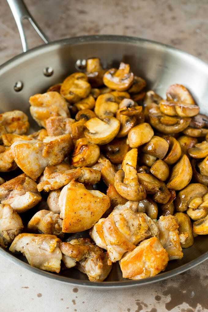 Garlic Butter Chicken and Mushrooms