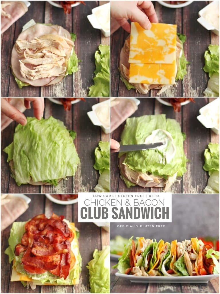 Keto & Low Carb Chicken Club Sandwich