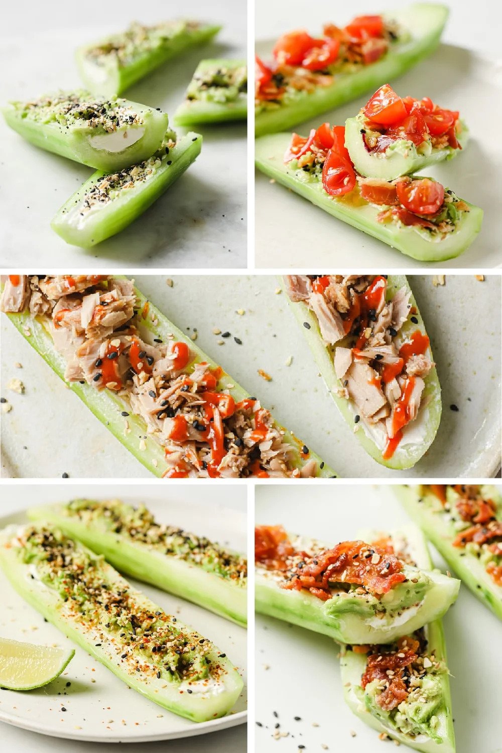 5 Low-Carb Cucumber Boats