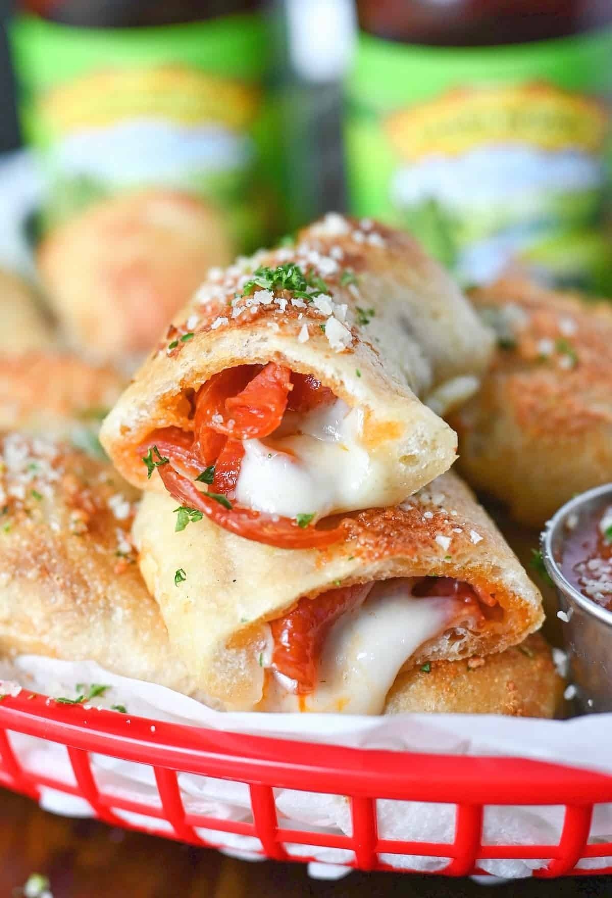 Stuffed Pepperoni Pizza Sticks