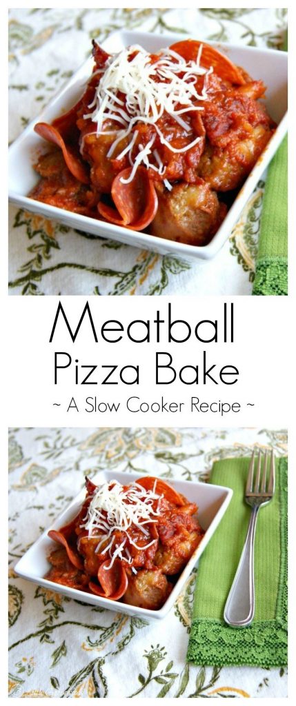 Meatball Pizza Bake
