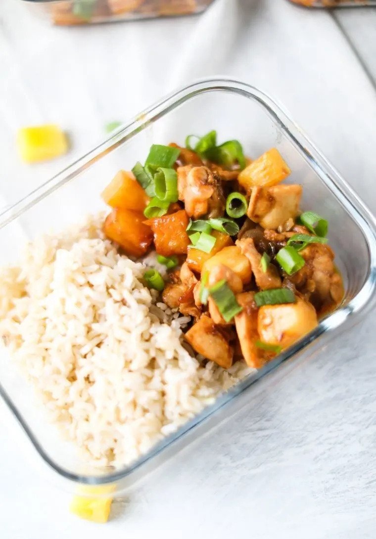 Spicy Pineapple Chicken Meal Prep