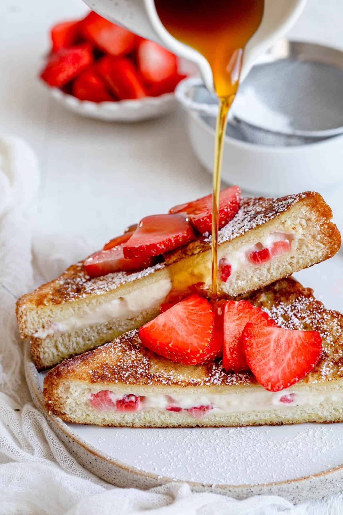 Strawberry Stuffed French Toast