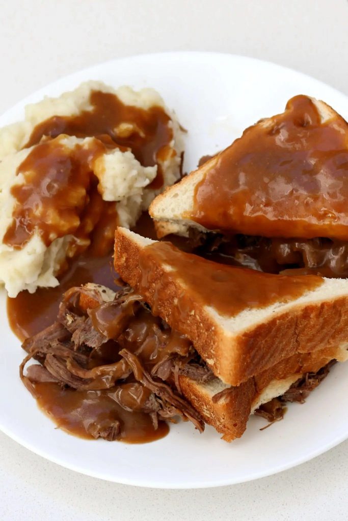 Instant Pot Hot Beef Sandwich And Mashed Potatoes