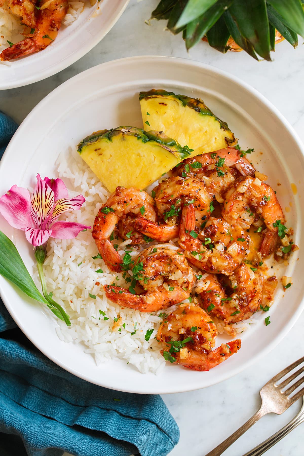 Garlic Shrimp {Hawaiian Style}