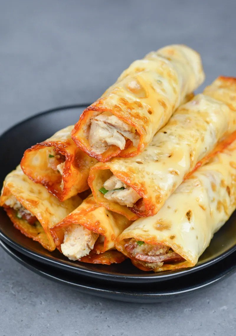 Keto Chicken Bacon Ranch Taquitos