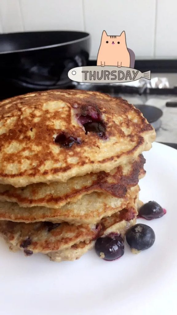 Healthy Blueberry Pancakes