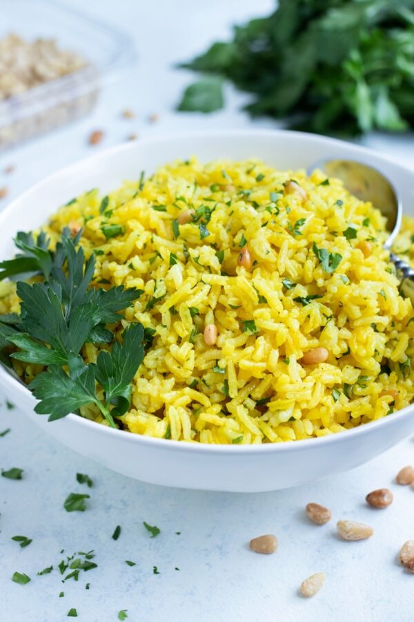 Mediterranean Yellow Rice Recipe