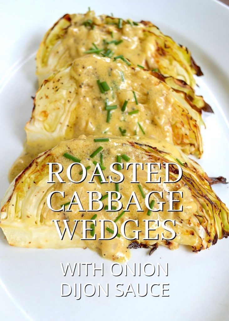 Roasted cabbage wedges