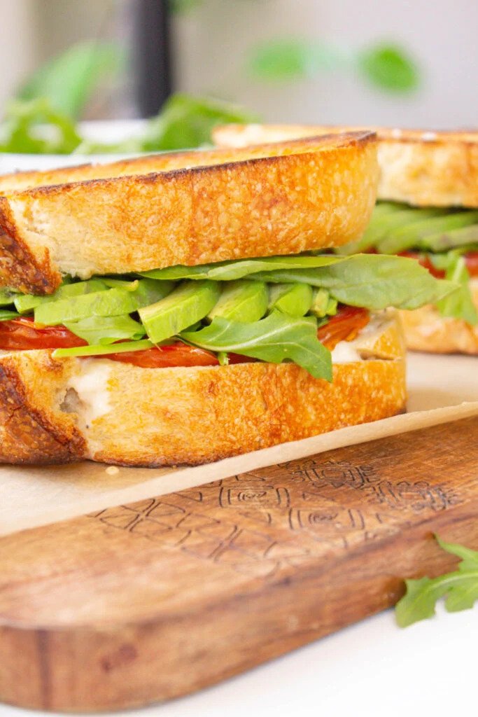 Roasted Tomato Sandwiches with Vegan Lemon Garlic Aioli