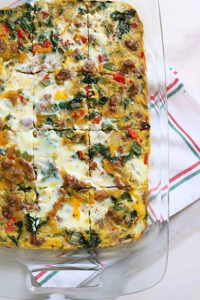 Sausage and Egg Whole30 Breakfast Casserole