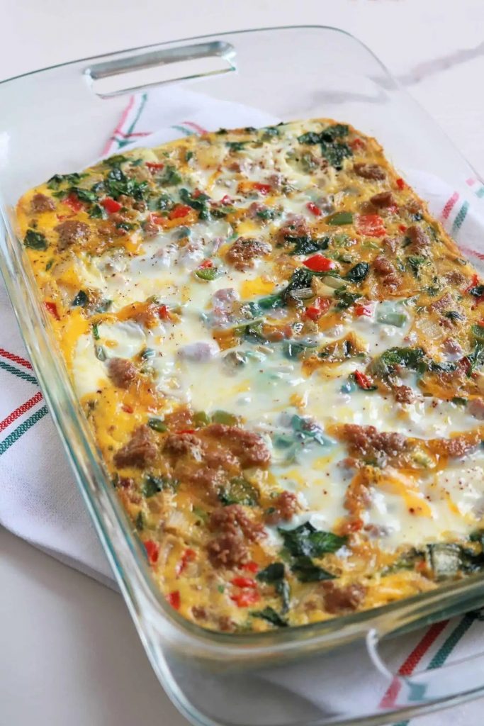 Sausage and Egg Whole30 Breakfast Casserole